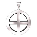 Sterling Silver Cross Pendant, 3/4" X 1.7mm Sterling Silver Cross Pendant, 3/4" X 1.7mm Sterling